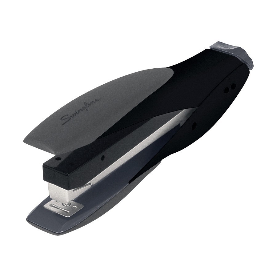 Swingline Full-Strip Low Force Desktop Stapler, 25 Sheets, Black/Silver