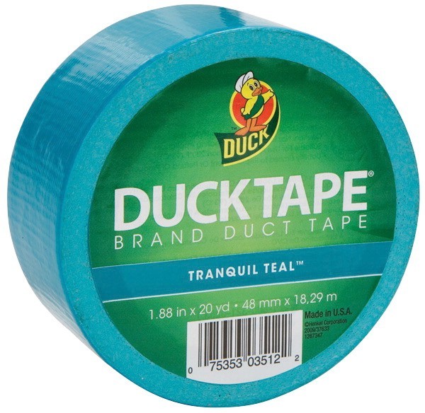 1-7/8" X 20 yds Duck Tape General Purpose Waterproof Self-Adhesive Colored Duct Tape,  Aqua