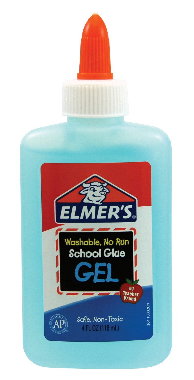 Elmer's No Run School Glue Gel, Blue - 4 Oz