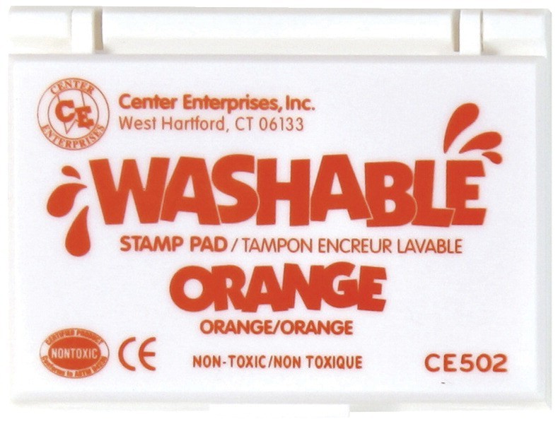 Washable Stamp Pad - 3-1/2 X 2-1/2 - Orange