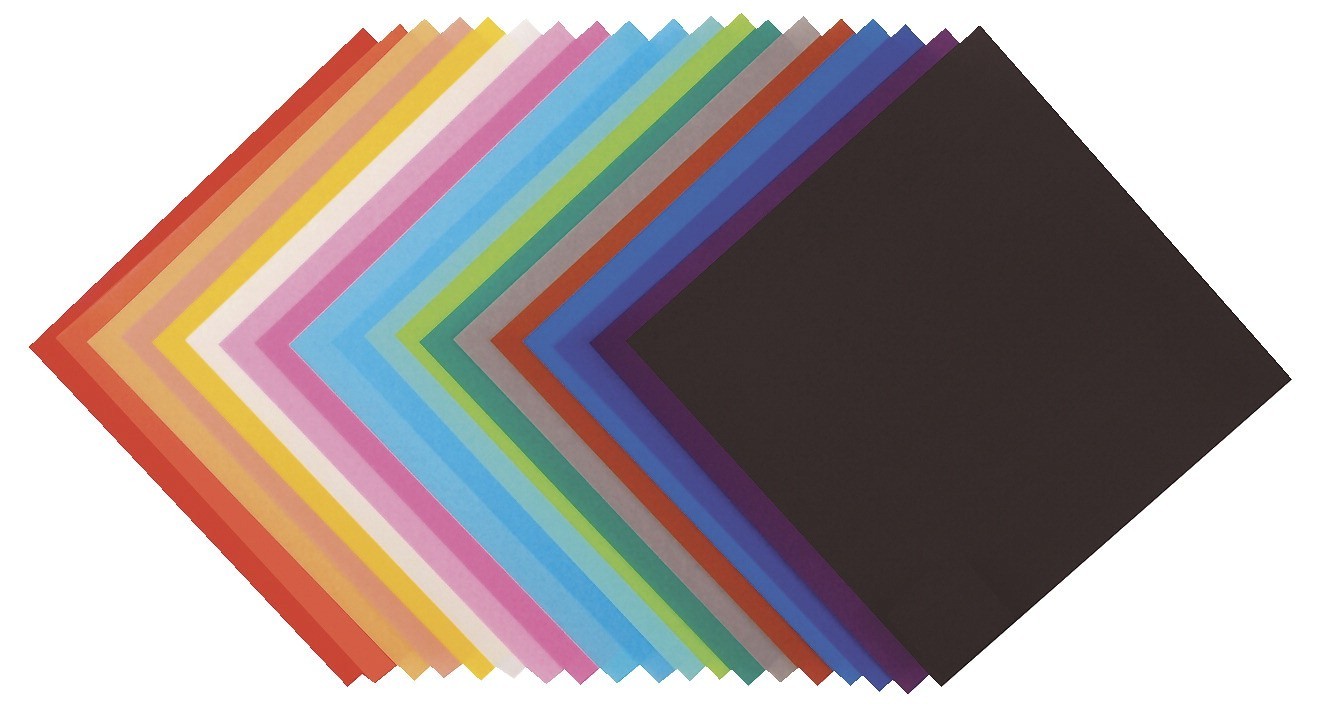 Origami Paper Squares, 9-3/4 X 9-3/4" Assorted Solid Colors - 100/Pkg
