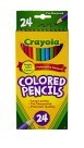 Crayola Colored Pencils, Full Size, 3.3mm Lead Lays Down Smooth, Soft Lead Texture, Pre-sharpened Points - 24/Set - CYO684024