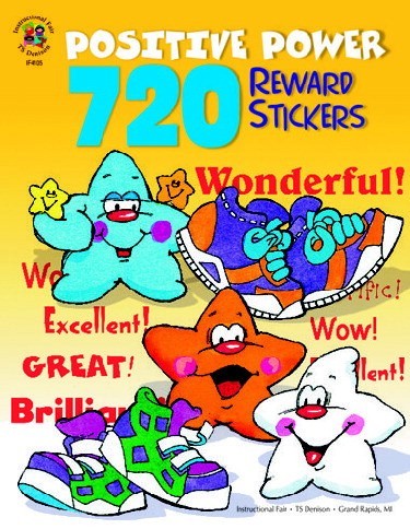 Positive Power Reward Stickers Book, 1 X 1-1/8 In. - 720 Stickers/Book