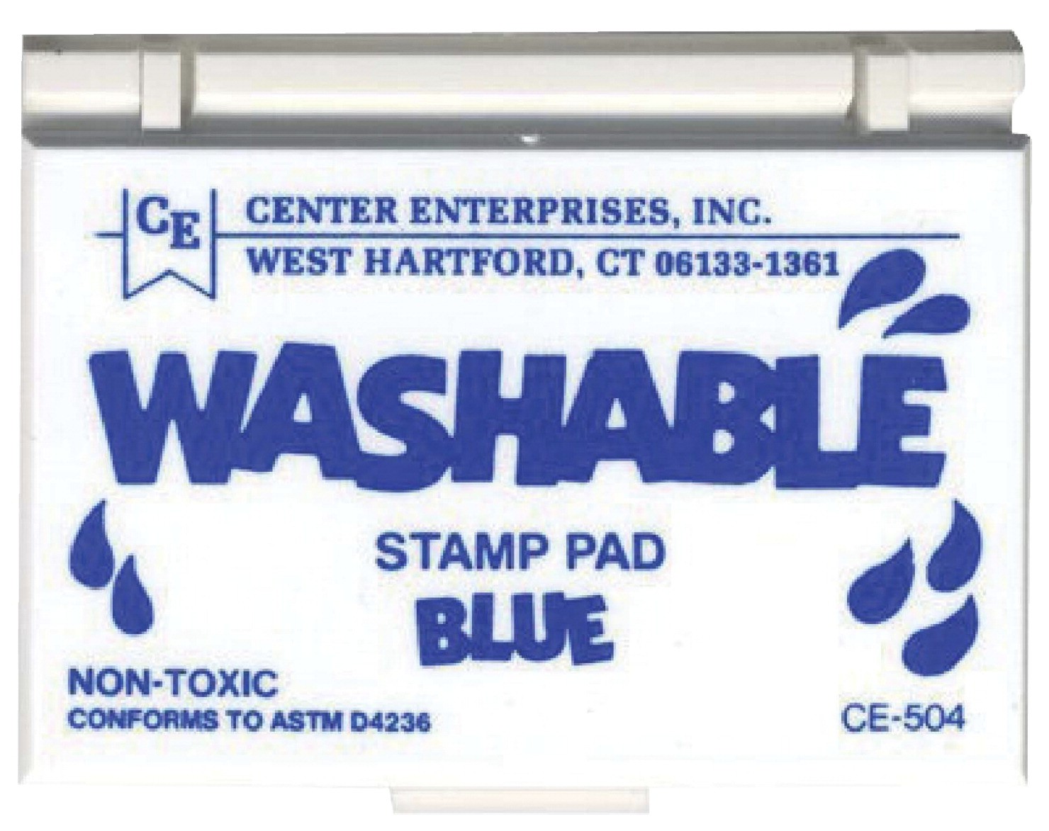 Washable Stamp Pad, 3-3/4 X 2-1/4 In., Blue - 280691