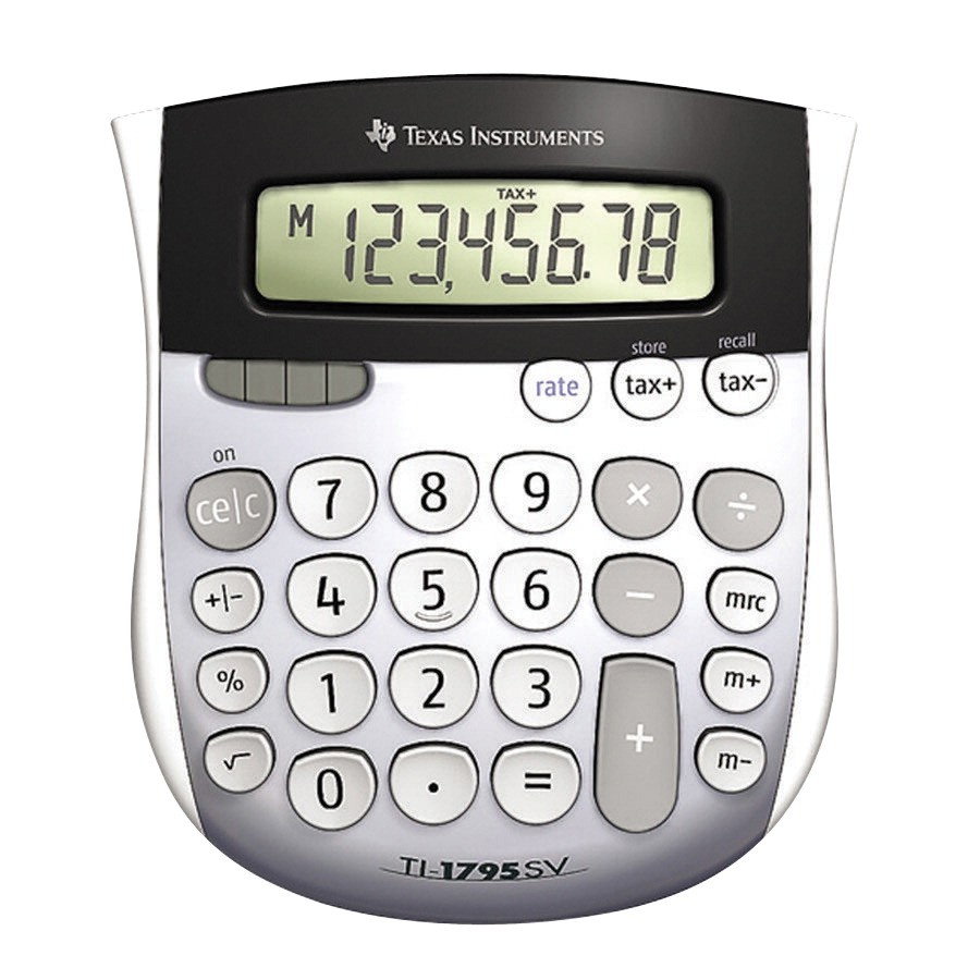 Calculator LCD Display 8-Digit Silver - TESTI1795SV