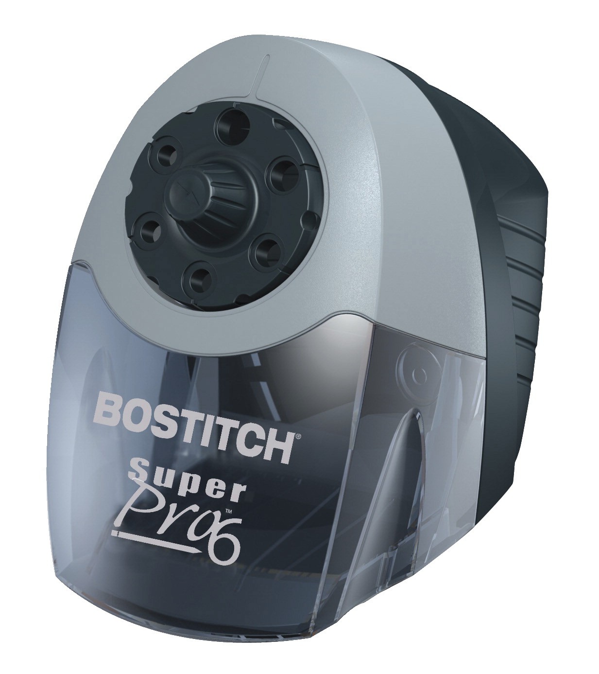 Bostitch SuperPro 6-Hole Commercial Electric Steel Pencil Sharpener, Gray