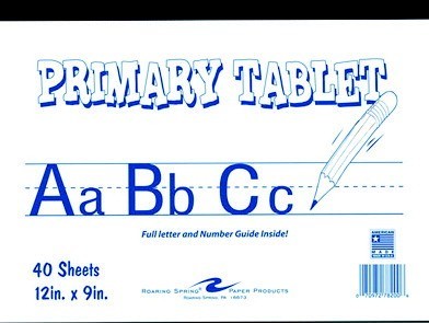 9 X 12 Primary Pencil Tablet, 5/8 Ruling - 40 Sheets
