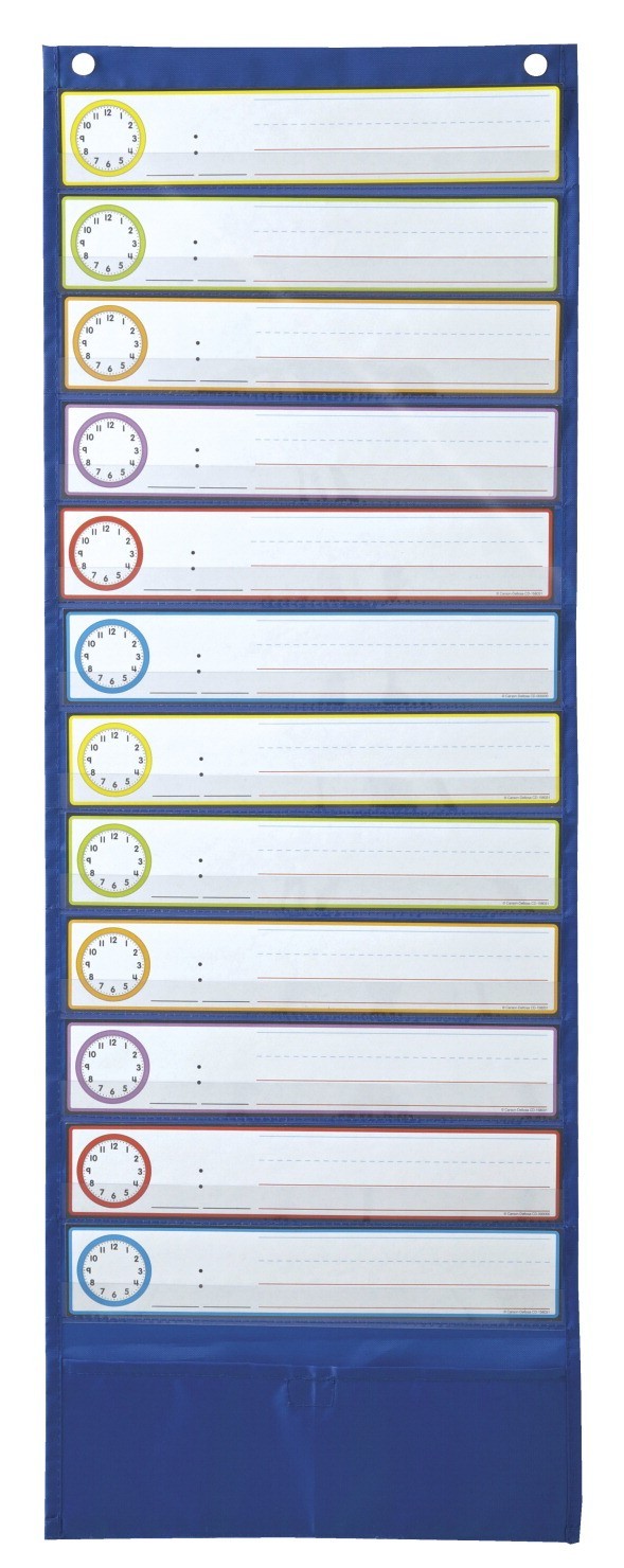 Carson-Dellosa Deluxe Scheduling Pocket Chart, 13 X 36 In.