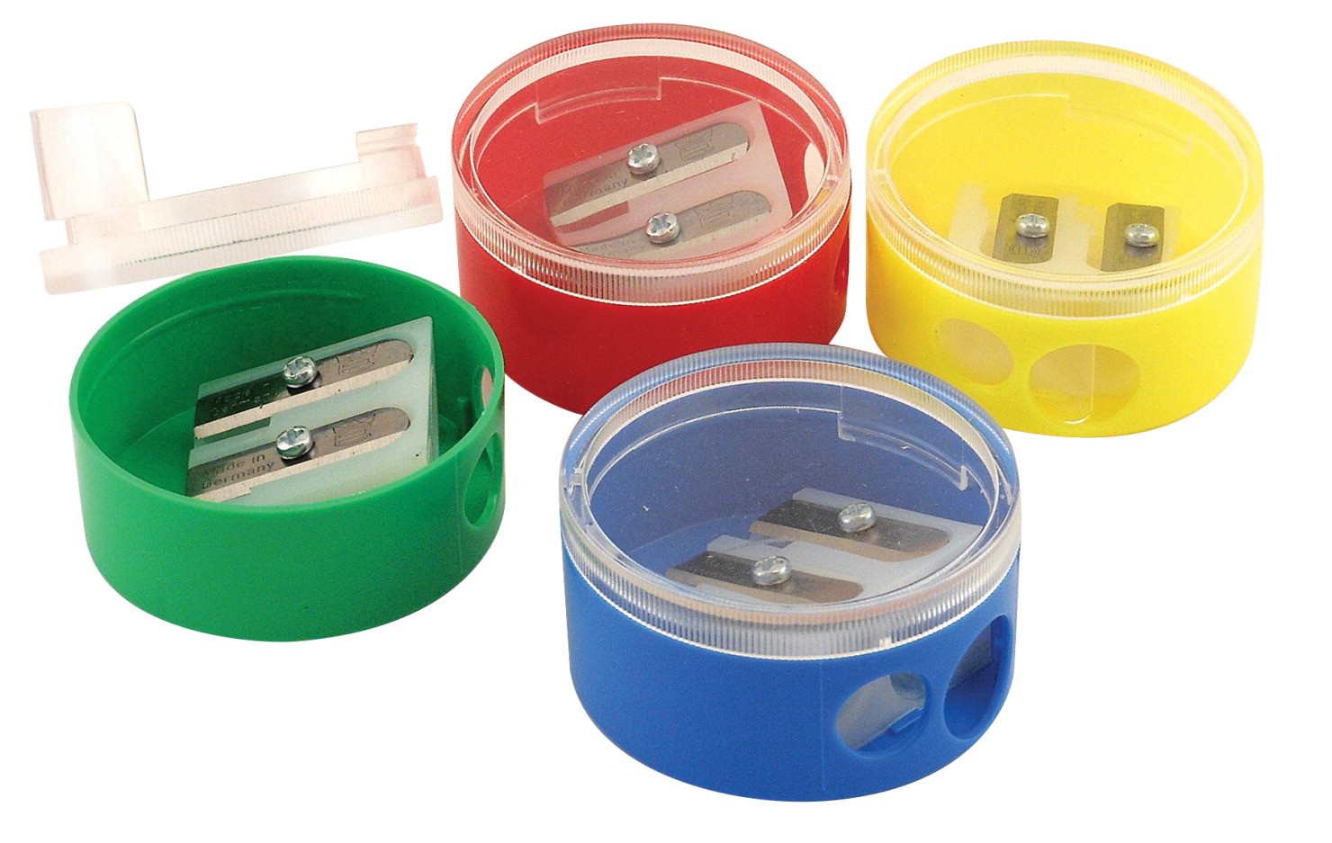 The Pencil Grip Eisen 2-Hole Swivel Sharpener, Assorted Color
