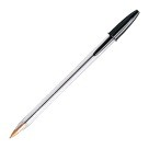Bic Cristal Ballpoint Stick Pens, Medium Point - 12/Pkg - Black - BICMS11BK