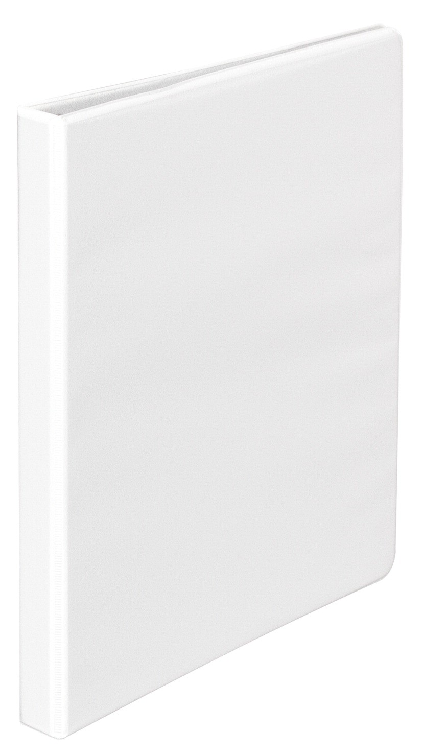 1/2" Clear View Binder, 3 Ring, White