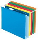 Pendaflex Hanging File Folders, 2 Inch Expansion, Letter, Tabs Included, Assorted Colors - 25/Pkg