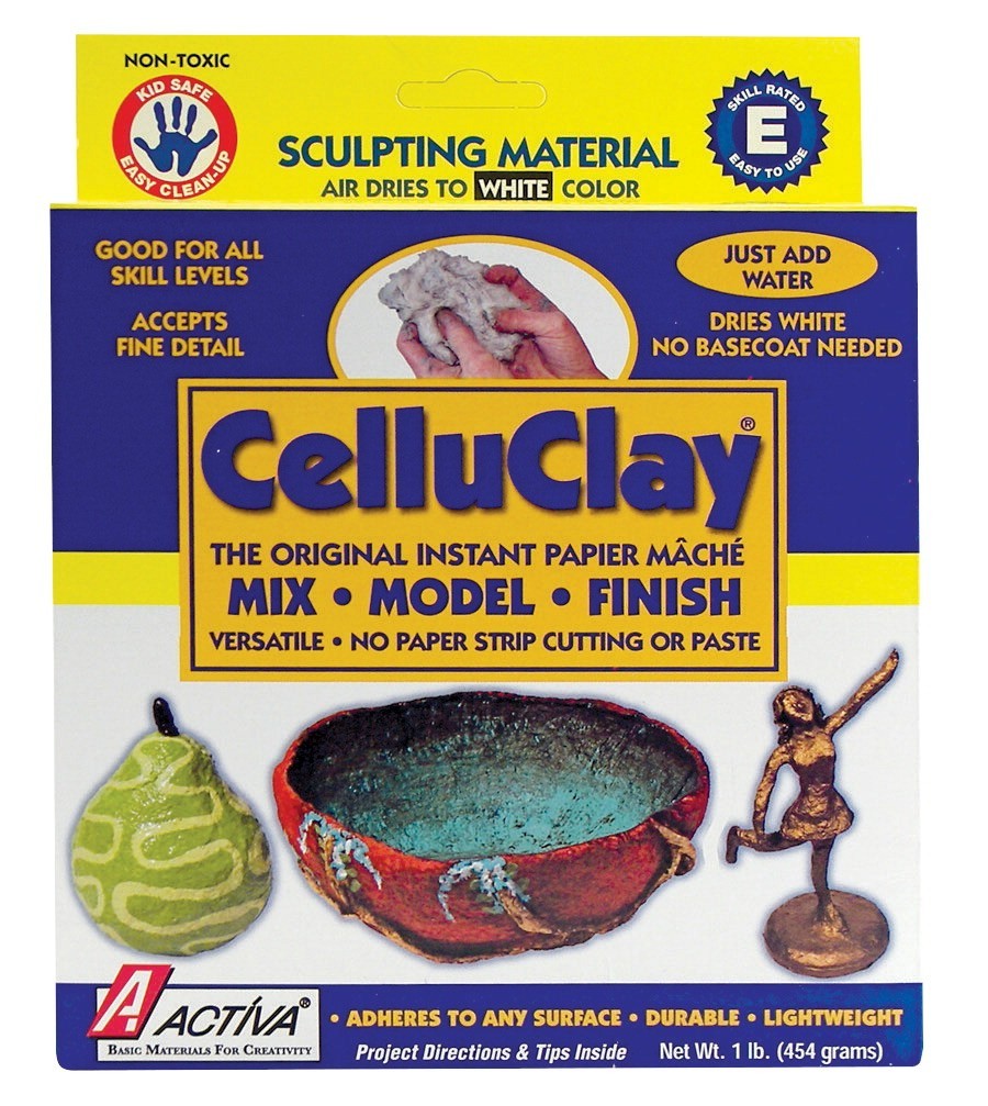 Celluclay Non-Toxic Instant Papier-Mache, 24 lb Bag, Gray