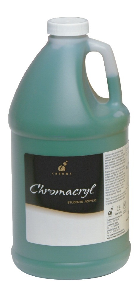 Chromacryl Premium Students Acrylic Paint - 1/2 Gallon - Deep Green