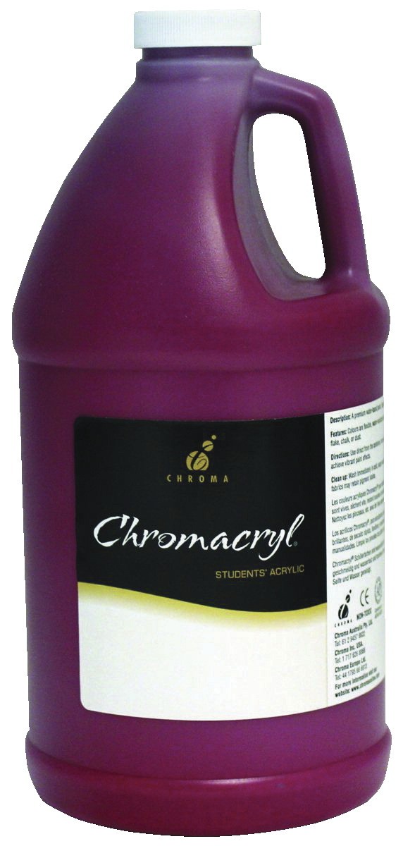 Chromacryl Premium Students Acrylic Paint - 1/2 Gallon - Cool Red