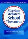 Merriam Webster's School Thesaurus, Hardcover