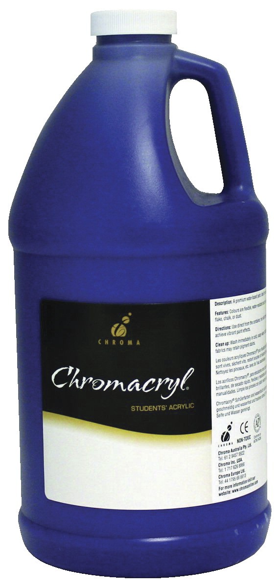 Chromacryl Premium Students Acrylic Paint - 1/2 Gallon - Warm Blue