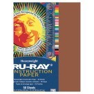 9 X 12 Tru-Ray Construction Paper - 50/Pkg - Dark Brown