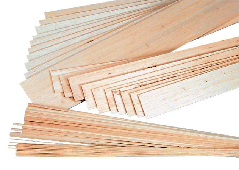 Balsa Wood - 1/16 X 3 X 36 - 20/Pkg (DB 33301-8202)