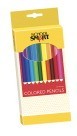 Colored Pencils, 3.3mm Lead, Full Size 7 In. Pencils, Pre-sharpened, Non-Toxic And Waterproof - 12/Set