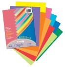 8-1/2 X 11 Card Stock, Pacon, 10 Colors - 250/Pkg
