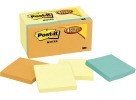 3 X 3 Post-it Notes, Ruled, 90 Sheets/Pad, Assorted Colors - 18/Pkg