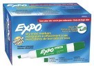 Expo Dry Erase Markers, Chisel Tip, Low Odor - Green - 12/Pkg
