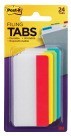3 X 1-7/10 Post-it File Tabs, 4 Colors, 8 Tabs/Color - 24/Pkg
