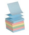 3 X 3 Post-it Pop-Up Notes, 100 Sheets/Pad, Assorted Pastel Colors -12/Pkg