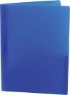 Folder 2 Pocket Poly w/ Prongs 100-PCT Recycled - Blue