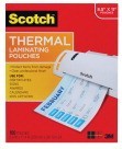 Scotch Laminating Pouch, 8.9 X 11-2/5 In., 3 mil Thickness - 100/Pkg