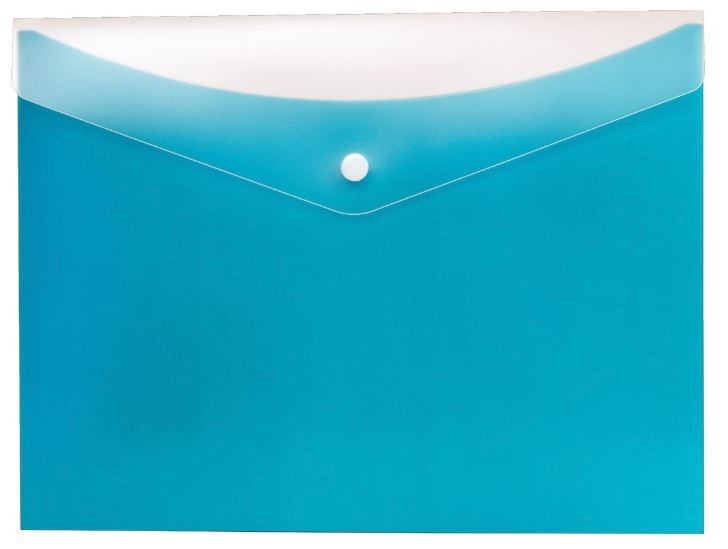 TOPS Poly Snap Envelope, Letter Size, Blueberry