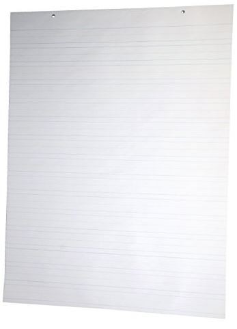 24 X 32 In. Chart Paper, 2-Hole Punched, White, 100 sheets