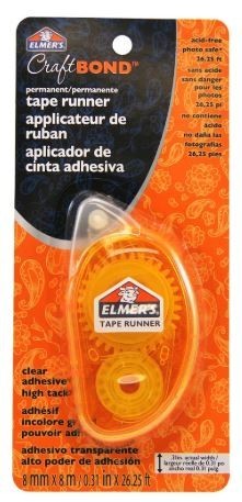 1/3 x 26.25' Elmer's Craftbond Tape Replacement Adhesive, Photo-Safe - Clear - 2/Pkg - 1392790