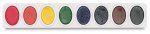 Prang Non-Toxic Semi-Moist Watercolor Paint Refill Strip Set, Plastic Oval Pan, Assorted Color - 3Pkg - 1367088