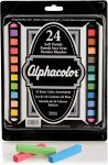Alphacolor Soft Square Pastels, Multi-Colored, 24 Pastels per Set