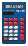 TI-108 Texas Instruments Solar Powered Elementary Calculator