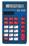 TI-108 Solar Powered Elementary Calculators - 10/Pkg
