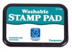 Just for Kids - Washable Stamp Pad, 3-1/2 X 2-1/4 In., Turquoise - 1565101