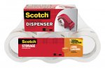1.88" X 38.2 Yds, Scotch 3650 Moving and Storage Tape with Hand-Held Dispenser - 4/Pkg