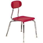 15-1/2" H Artco-Bell Plastic H Series Chairs, Chrome Frame, Specify Color - H105