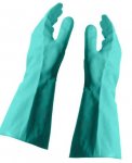 Nitrile Gloves, 16 Mil, Flock Lined, Large, Pair - 12/Box