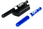 Crayola Dry Erase Markers & Magnetic Eraser, Broad Line - Black/Blue - 2/Pkg