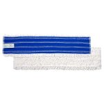 12" Rapido Microfiber Looped Yarn mop w/ velcro back, white- 33609113DA