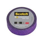 Washi Tape, Scotch Expressions, 0.59" x 10.91 yds, Purple