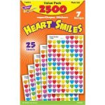 Heart Smiles SuperShapes Stickers, Pack of 2500, Trend Enterprises