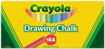 Crayola Drawing Chalk, Assorted Colors - 144/Set
