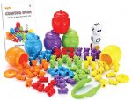 JOYIN Play-Act Counting Sorting Bears Toy Set with Matching Sorting Cups Toddler Game for Pre-School Learning Color Recognition STEM