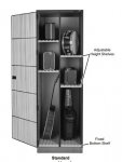 Instrument Storage Cabinets, Ultra-Stor, 84" H Adjustable Shelf Storage option, Full Grille Door - Wenger
