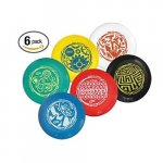 10" Frisbee Pro Plastic Discs, 130 Grams - 6/Set